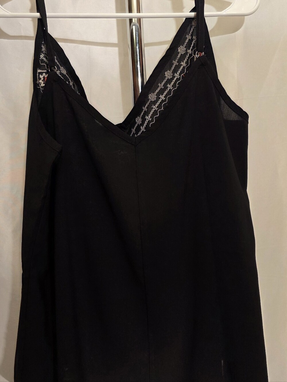 Embroidered Spaghetti Top - Picture 2 of 4